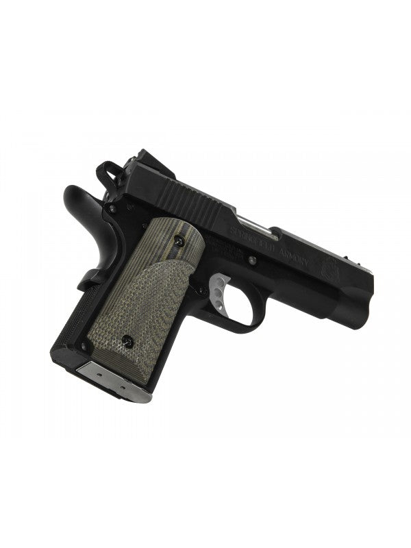 G10 Tactical Pistol Grips on a handgun showcasing durable and stylish design, perfect for enhanced grip and control.